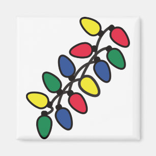 Christmas Tree Lights 50 Magnet