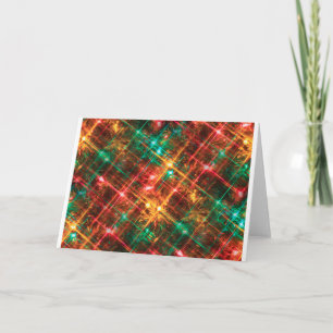 christmas tree lights holiday card