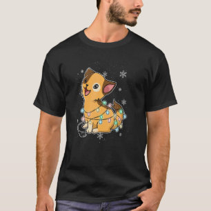 Christmas Tree Lights Ornaments Festive Cats Kitte T-Shirt