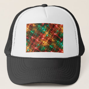 christmas tree lights trucker hat