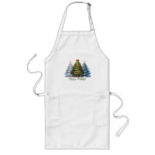 Christmas tree  long apron
