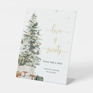 Christmas Tree Love Is Sweet Sign