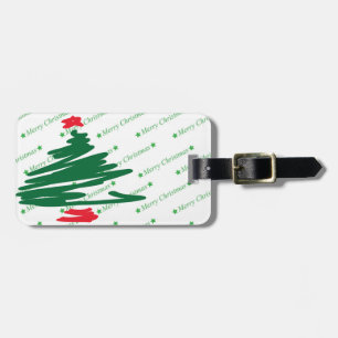 Christmas Tree Luggage Tag