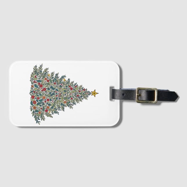 Christmas tree Luggage Tag (Front Horizontal)