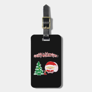 Christmas tree luggage tag
