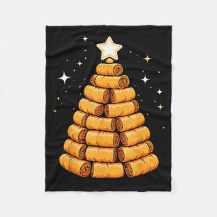 Christmas Tree Luma Filino Spring Rolls  Fleece Blanket