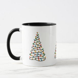 Christmas Tree Made of Lights Mug