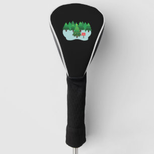 Christmas tree market golf head cover