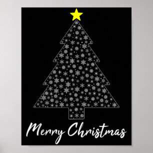 Christmas Tree Matching Family Santa Claus Holiday Poster