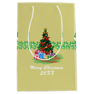 Christmas Tree Medium Gift Bag