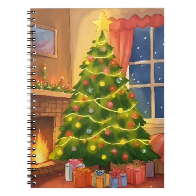 Christmas Tree | Merry Christmas Painting Notebook (Front)