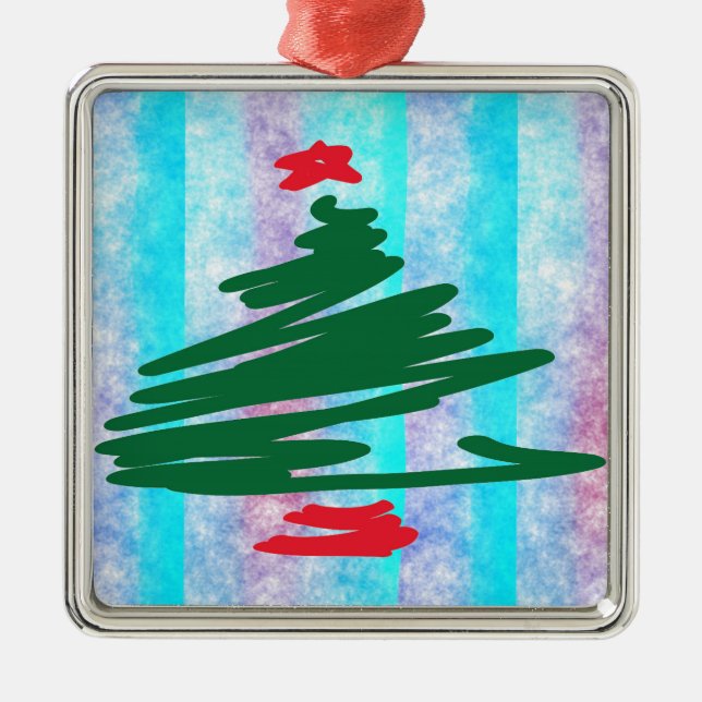 Christmas Tree Metal Tree Decoration (Front)