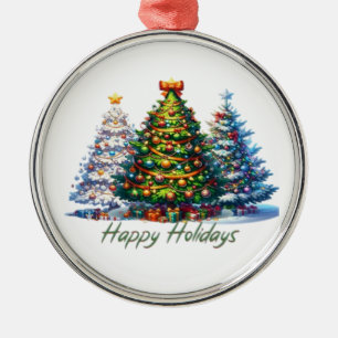 Christmas tree metal tree decoration