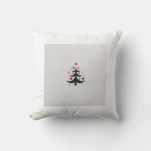 Christmas Tree mini cute design Throw Pillow