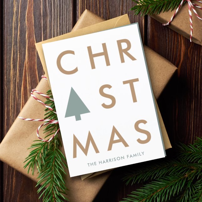 Christmas Tree | Modern Minimalist Scandinavian Holiday Card (Creator Uploaded)