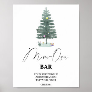 Christmas tree - Mon-osa bar Poster