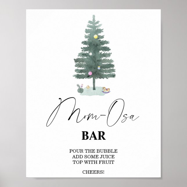 Christmas tree - Mon-osa bar Poster (Front)
