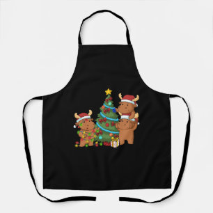 Christmas Tree Moose Gifts Kids Christmas Moose Apron