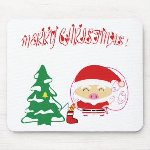Christmas tree mouse pad