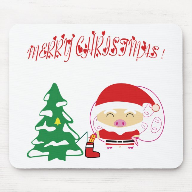 Christmas tree mouse pad (Front)