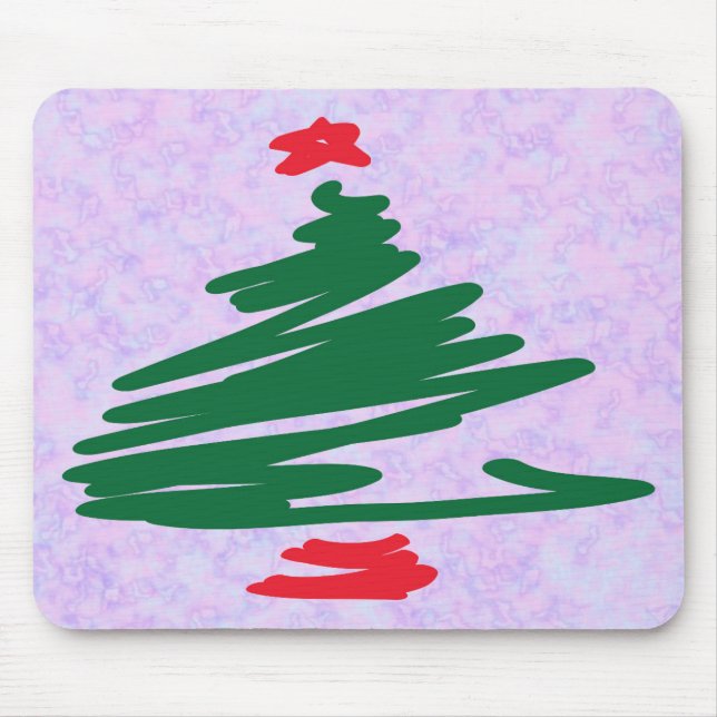 Christmas Tree Mouse Pad (Front)