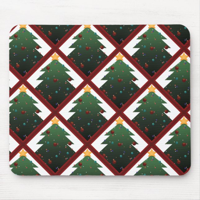 Christmas Tree Mouse Pad (Front)