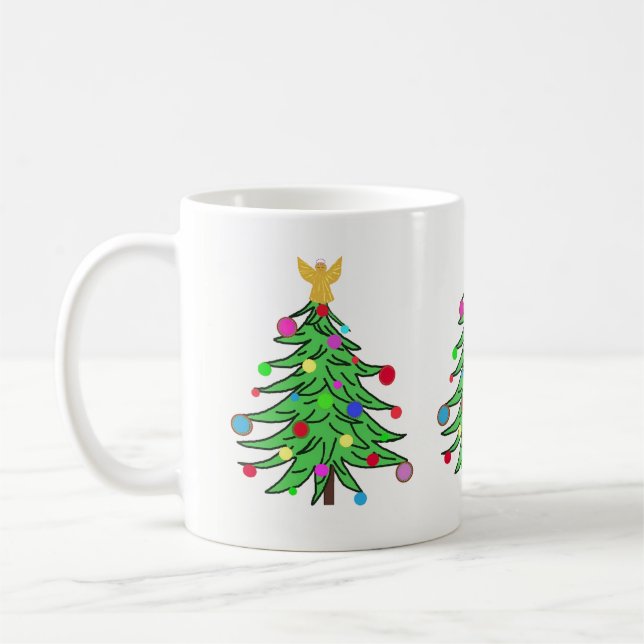 Christmas Tree Mug Custom (Left)