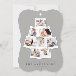 Christmas tree multi photo holiday card