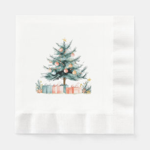 Christmas tree  napkin