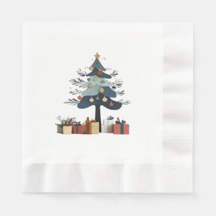 Christmas tree  napkin