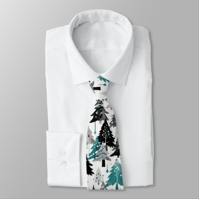 Christmas Tree Neck Tie (Tied)