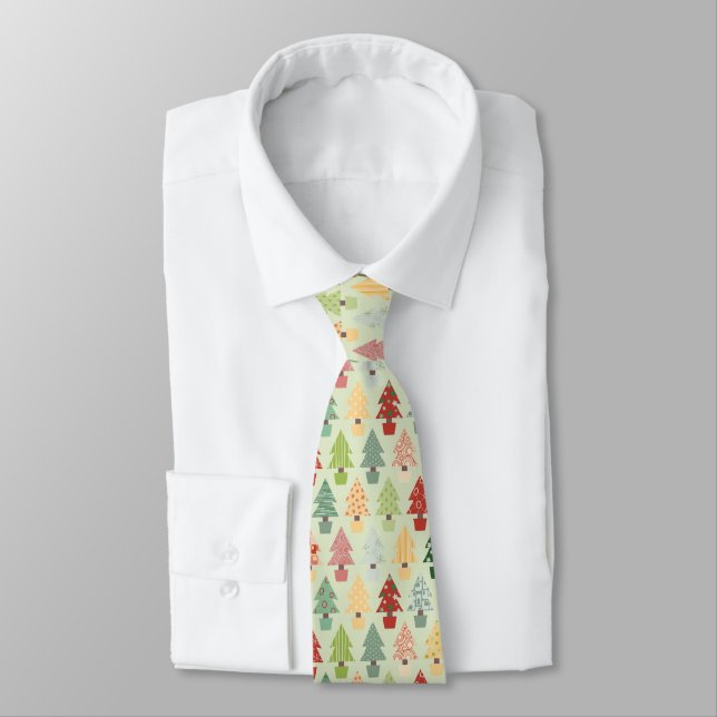 Christmas Tree Neck Tie (Tied)