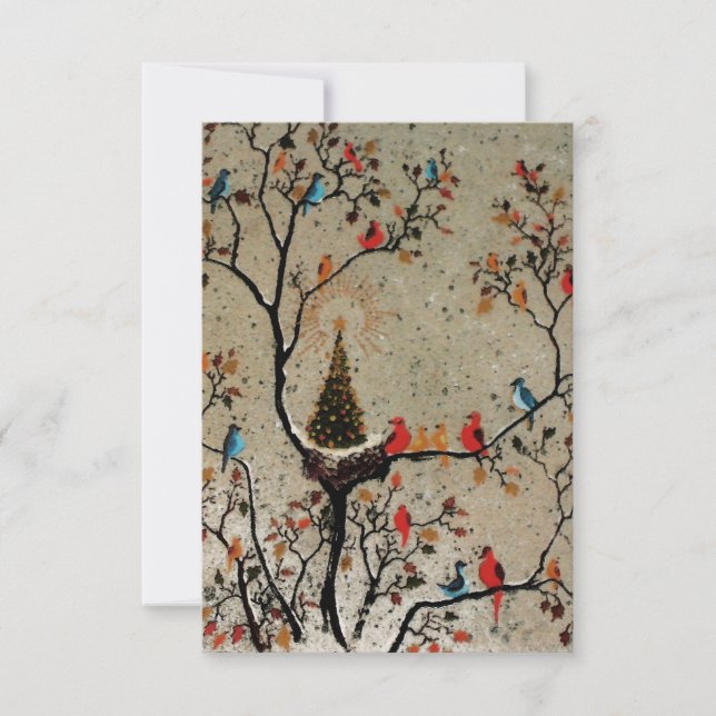 Christmas Tree Nest ~  Invitations (Front)