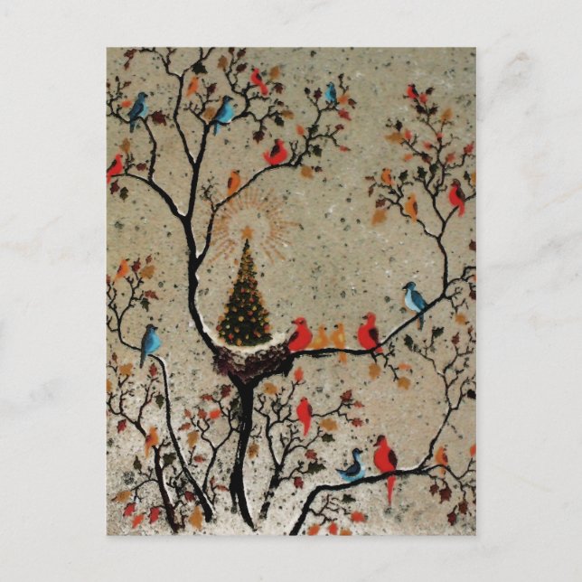 Christmas Tree Nest ~ Postcard PHOTO INSERT (Front)