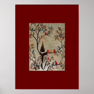 Christmas Tree Nest ~ Print / Poster