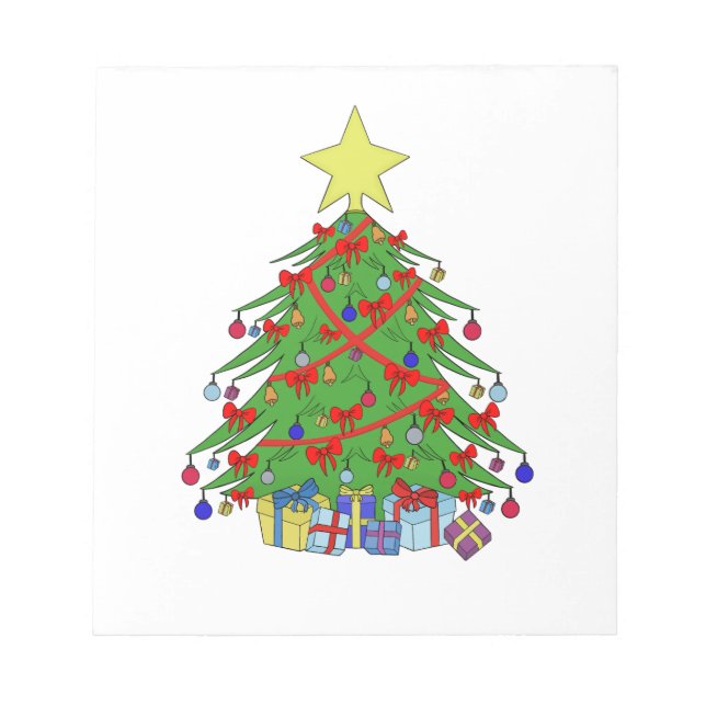 Christmas tree notepad (Front)