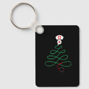 Christmas Tree Nursing Nurse Rn Lpn Squad Key Ring