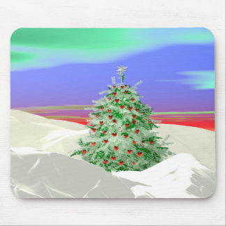 Christmas Tree of Hearts Mouse Pad