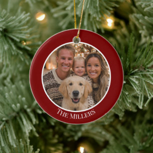 Christmas Tree Ornament Add Your Photo and Text