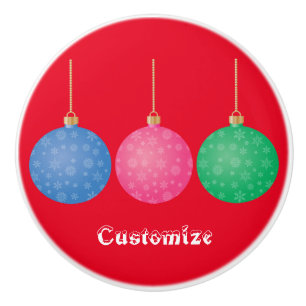 Christmas Tree Ornament Balls Thunder_Cove Ceramic Knob