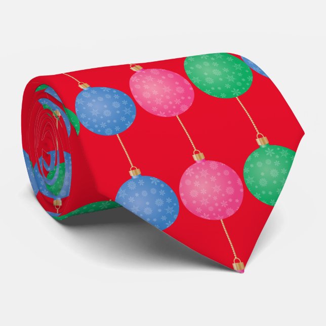 Christmas Tree Ornament Balls Thunder_Cove Tie (Rolled)