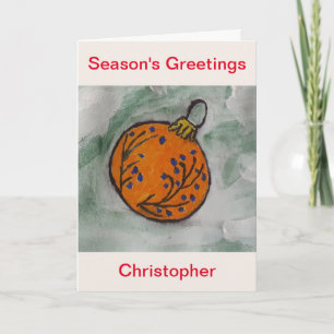 Christmas Tree Ornament Card