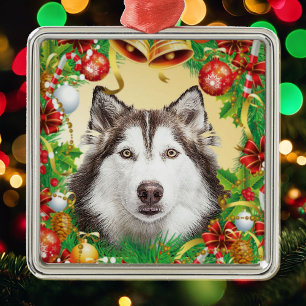 Christmas Tree Ornament Dog Pet Cat Photo Template