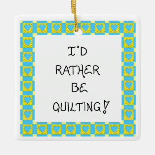 Christmas tree ornament for quilter-Quilting quote