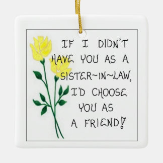 Christmas Tree Ornament - Gift for Sister--in-Law