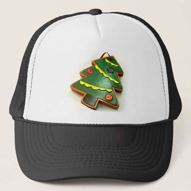 Christmas Tree Ornament III Trucker Hat (Front)