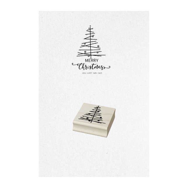 Christmas Tree Ornament Stamp (christmas tree stamp, ornament stamp, holiday stamp, festive stamp, decorated tree stamp, )
