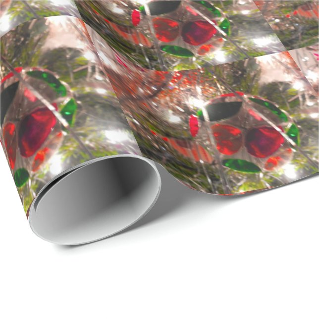 CHRISTMAS TREE ORNAMENT wrapping paper (Roll Corner)