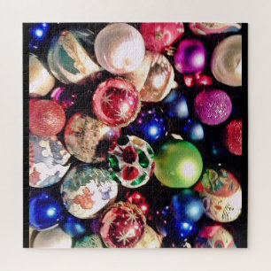 CHRISTMAS TREE ORNAMENTS JIGSAW PUZZLE