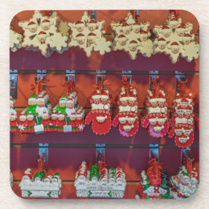 Christmas Tree ornaments square coasters